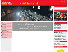 Tablet Screenshot of feuerwehr.neuhausen.ch